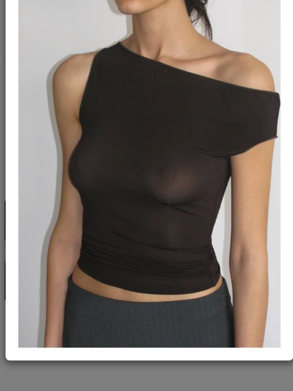 Paloma Wool Asymmetric Domenica Off-Shoulder Top